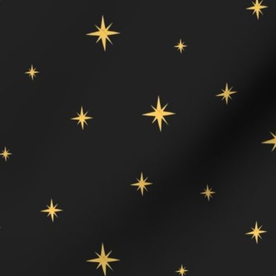 Mid Century Stars Black