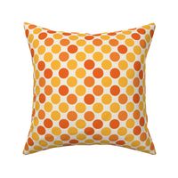 Thanksgiving Fall Holiday Orange and Yellow Polka Dots