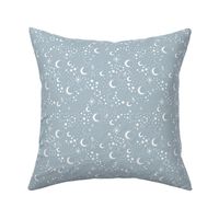 Mystic Universe party sun moon phase and stars sweet dreams night baby blue