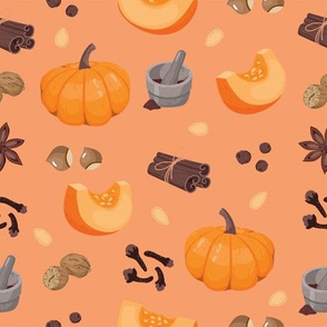 PSL Pumpkin Spice Latte Fabric Fall Fabric