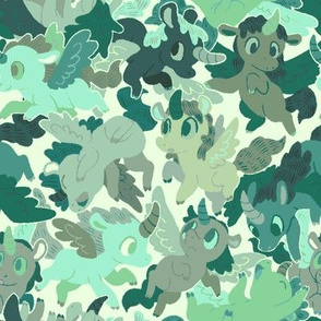 Green Unicorn Camouflage