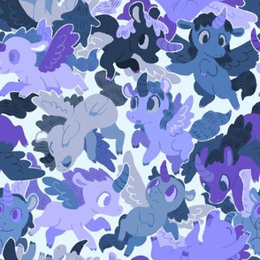 Blue Unicorn Camouflage