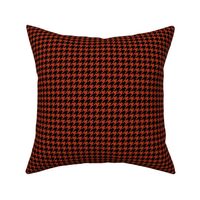 Parisienne houndstooth french classic fashion hand drawn houndstooth checkered tartan posh texture crimson houndstooth neutral texas red
