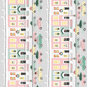 Christmas Time in the City - Tea Towel