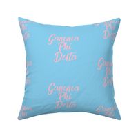 Gamma Phi Delta Baby Blue fabric