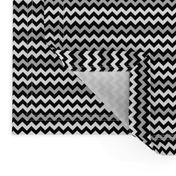 Monster Chevron - Black, White and Grey - Small