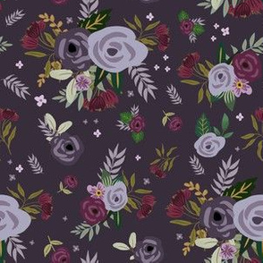 6" Timeless Florals in Purple