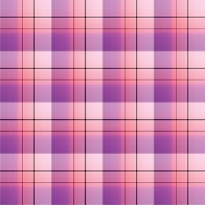 Pink and Purple Fine Line Plaid - Medium