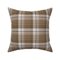 Brown and Blue Fine Line Plaid - Medium