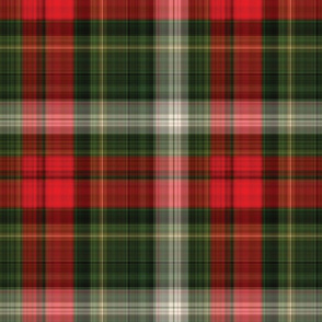 Red and Green Christmas Fine Line Plaid - Large