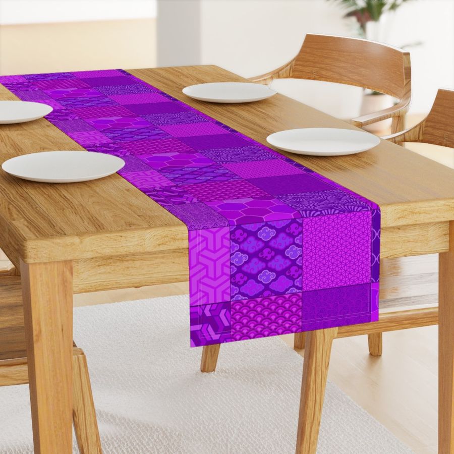 Asian patchwork purple 