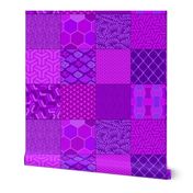 Asian patchwork purple 