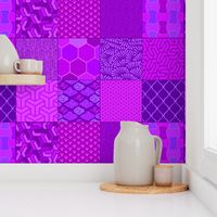 Asian patchwork purple 