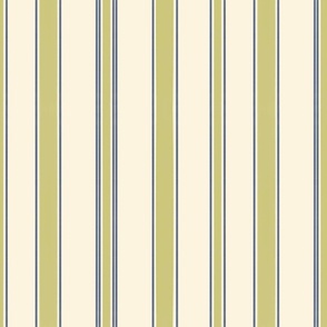 Coastal Stripe (Dill Green and Navy)