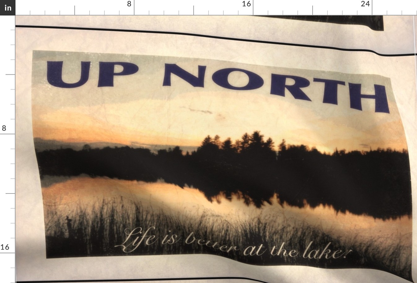 Up North Travel Tea Towel