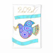 Peace Love Joy Dove Winter Bird Quilling Paper Art Rolled Paper Filigree