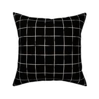 Graph Paper Grid - White on Black
