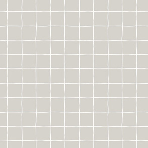 Graph Paper Grid - White on Beige