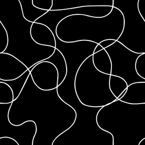 Abstract Line - Black on White