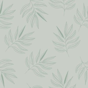 Leaves -  sage green