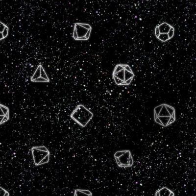 Starry Polyhedral Dice