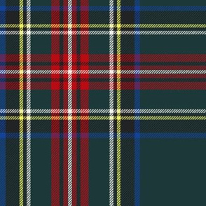 Scottish Tartan Green & Red