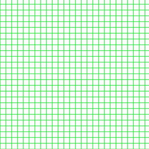 80s grid neon green on white