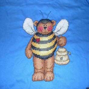 Cross Stitch Bubblebee Bear Single