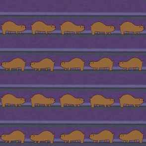 Lemmings on Purple Stripes
