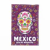 Mexico Dia de Muertos Tea Towel by Di