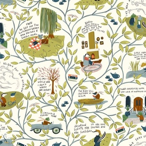 Wind in the willows toile