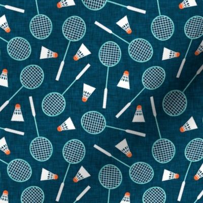 Badminton Rackets and birdies - shuttlecock & racquets - yard games birdie - blue - LAD20