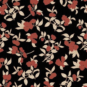 Vintage Wallpaper - Rusty Florals / Small