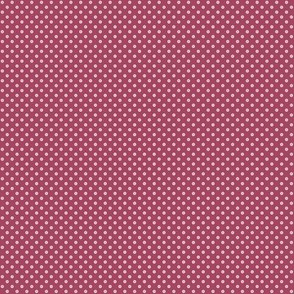 Burgandy Polka Dots
