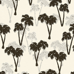 Vintage Palm Trees - Neutral Summer / Large