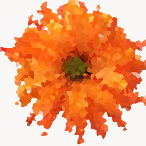 Daisy Orange Pixelate