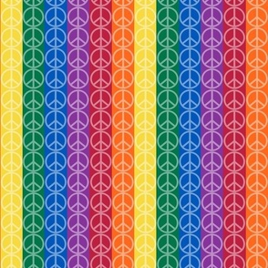 Rainbow Peace Signs