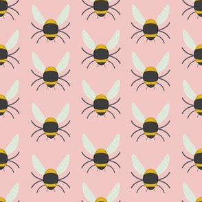 Geometric Bees - Candy Pink