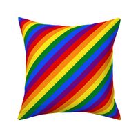Rainbow Pride Flag Diagonal 6 Colors 