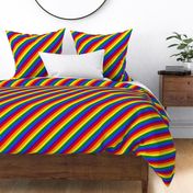 Rainbow Pride Flag Diagonal 6 Colors 