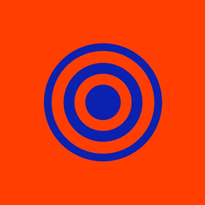 Orange and Blue target Large 