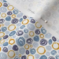 Blue and Gold Circles (tiny)