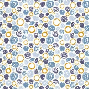 Blue and Gold Circles (tiny)