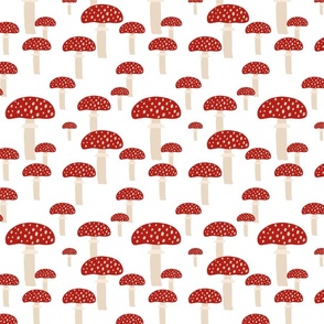 dotted mushroom patch