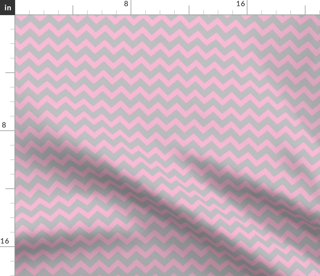 Pink and Gray Chevrons