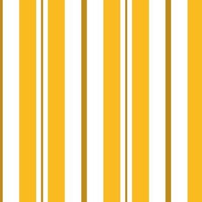 Gold White and Brown Stripes