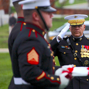 97-17 CMC at Medal of Honor Funeral