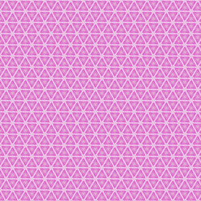 Fuchsia Pink Triangles- Barbie Pink