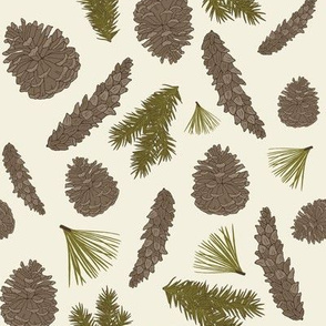 Pine Cones & Sprigs light