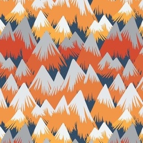 Mountain Range - Orange